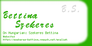 bettina szekeres business card